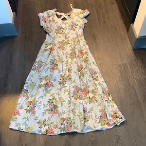 Vintage long floral dress